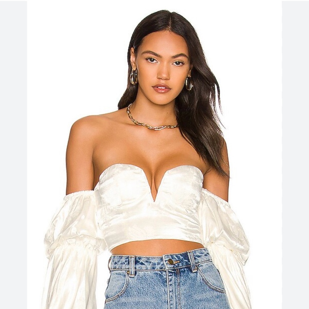 Elegant Off-Shoulder White Top